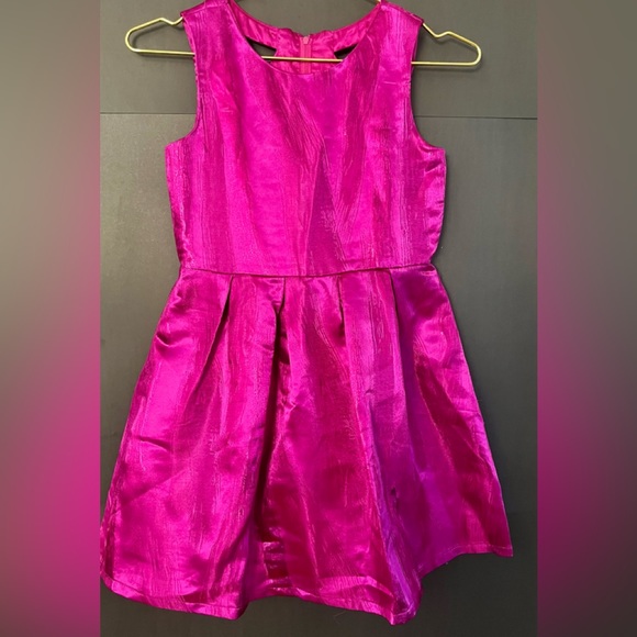 The Children's Place Other - Pink metallic sleeveless knee length girls dress sz 10